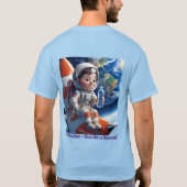 Astronaut Rocket Space Adventure Grafisch T-shirt (Achterkant)