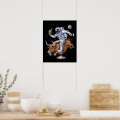 Astronaut Rodeo Cowboy Poster (Keuken)