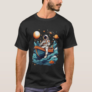 Astronaut Roeien De Kosmos T-Shirt