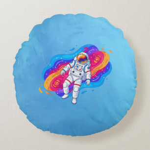 Astronaut Rond Kussen