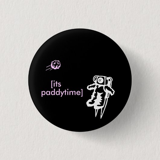 astronaut ronde button 3,2 cm (Voorkant)