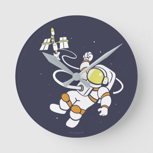 Astronaut Ronde Klok (Voorkant)