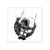 Astronaut Rubberstempel (Afrduk)