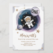 Astronaut Ruimte 1e Verjaardag Kaart (Voorkant)