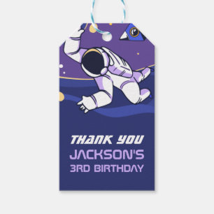 Astronaut Ruimte Kinderen Verjaardagsfeestje Favor Cadeaulabel