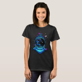 Astronaut Ruimte Vlinders Astronauten Helm Kos T-shirt (Voorkant volledig)