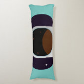 astronaut ruimteastronomieuniversum lichaamskussen (Voorkant Verticaal)
