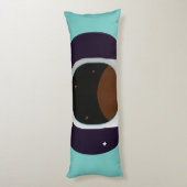 astronaut ruimteastronomieuniversum lichaamskussen (Achterkant (Verticaal))