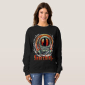 Astronaut Ruimteliefhebbers sweatshirt – Zoeken… (Voorkant volledig)