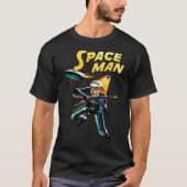 Astronaut  Ruimteschip Science Fiction Flying T-shirt (Voorkant)