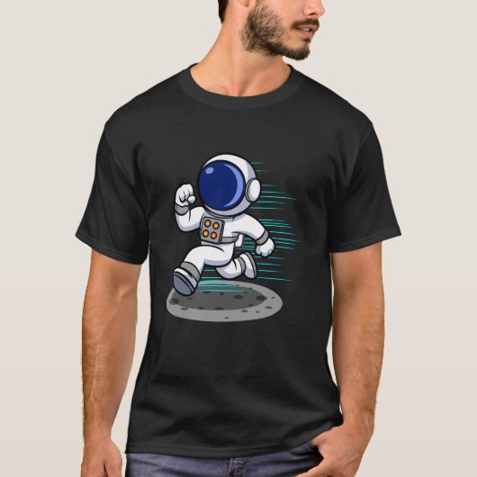 Astronaut Running Adventure T-shirt (Voorkant)