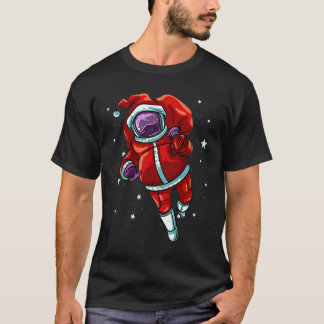 Astronaut Santa Kerstmis Ruimte T-shirt