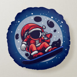 Astronaut Santa Rond Kussen