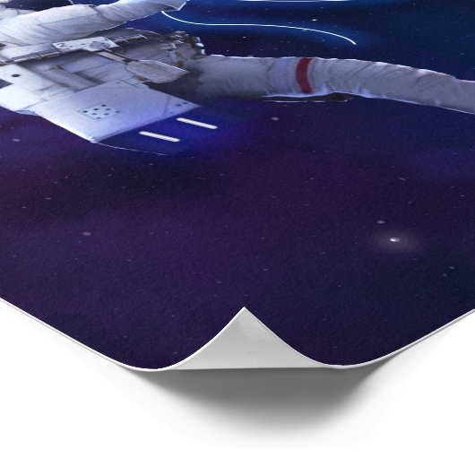 Astronaut saturn poster (Hoek)