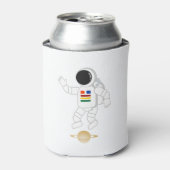 Astronaut Saturnus Blikjeskoeler (Blikje Voorkant)