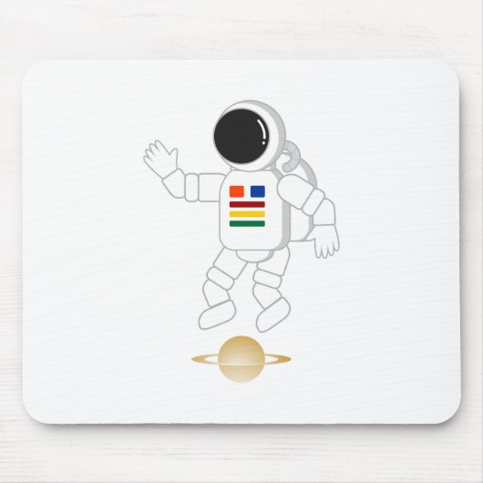 Astronaut Saturnus Muismat (Voorkant)