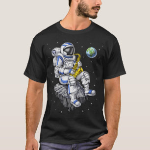 Astronaut saxofonist t-shirt