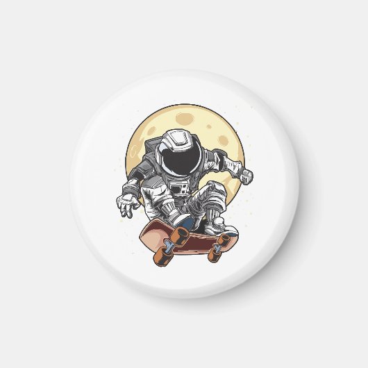 Astronaut Schaats Magneet (Voorkant)