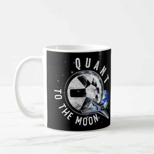 Astronaut Schaats Quant QNT Crypto Coin HODL Token Koffiemok (Links)