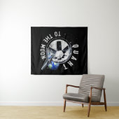 Astronaut Schaats Quant QNT Crypto Coin HODL Token Wandkleed (In Situ (horizontaal))