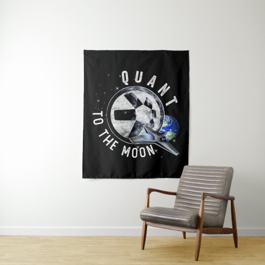 Astronaut Schaats Quant QNT Crypto Coin HODL Token Wandkleed (In situ)