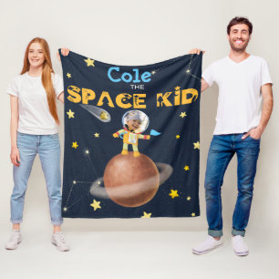 👨 🚀 Astronaut schattig Ruimtethema Aangepast Fleece Deken