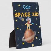 👨 🚀 Astronaut schattig Ruimtethema Aangepaste fo Fotoplaat (Zijkant)