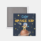 👨 🚀 Astronaut schattig Ruimtethema Aangepaste fo Magneet (Voorkant / Achterkant)
