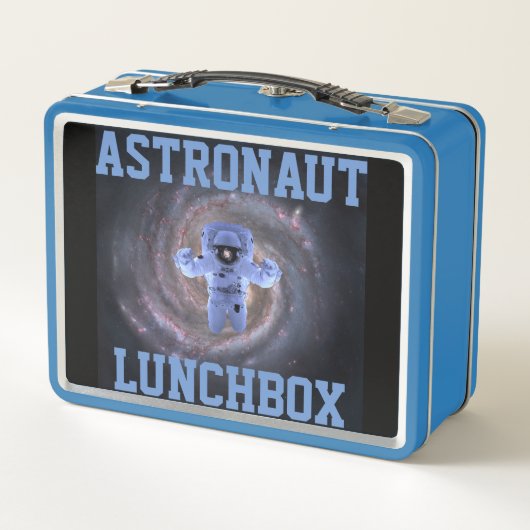 Astronaut Science Metalen Lunchbox (Achterkant)