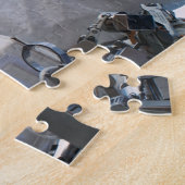 Astronaut Selfie - Voeg uw gezicht en naam toe Legpuzzel (Zijkant)