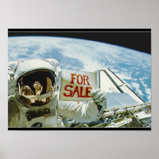 Astronaut Sells Earth Poster (Voorkant)