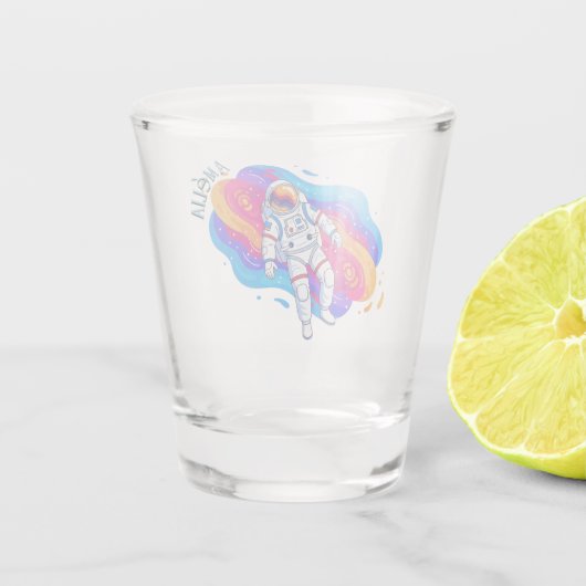 Astronaut Shot Glas (Achterkant)