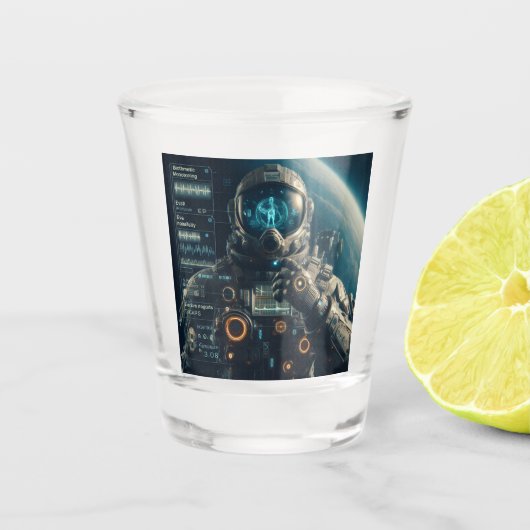 Astronaut Shot Glass Glas (Voorkant)