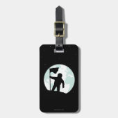 Astronaut Silhouette Bagagelabel (Voorkant verticaal)