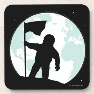 Astronaut Silhouette Bier Onderzetter