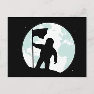 Astronaut Silhouette Briefkaart