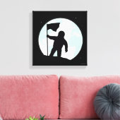 Astronaut Silhouette Canvas Afdruk (Insitu (Woonkamer))