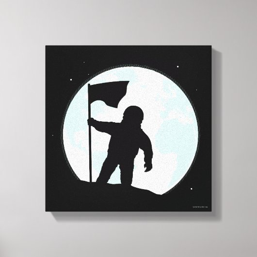 Astronaut Silhouette Canvas Afdruk (Voorkant)