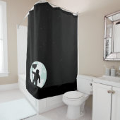 Astronaut Silhouette Douchegordijn (In situ)