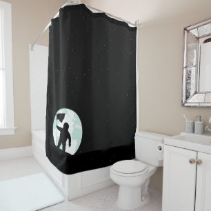Astronaut Silhouette Douchegordijn