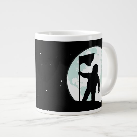 Astronaut Silhouette Grote Koffiekop (Voorkant rechts)