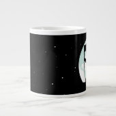 Astronaut Silhouette Grote Koffiekop (Voorkant)