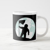 Astronaut Silhouette Grote Koffiekop (Rechts)