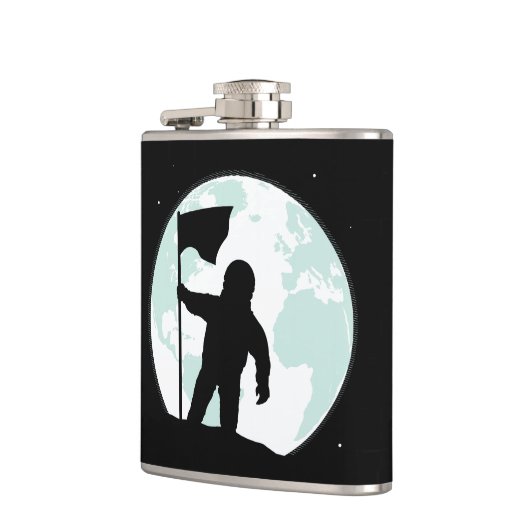 Astronaut Silhouette Heupfles (Links)