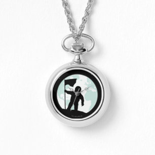 Astronaut Silhouette Horloge