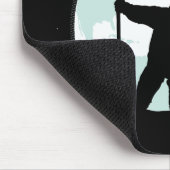 Astronaut Silhouette Muismat (Hoek)