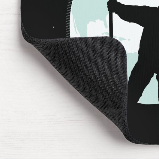 Astronaut Silhouette Muismat (Hoek)