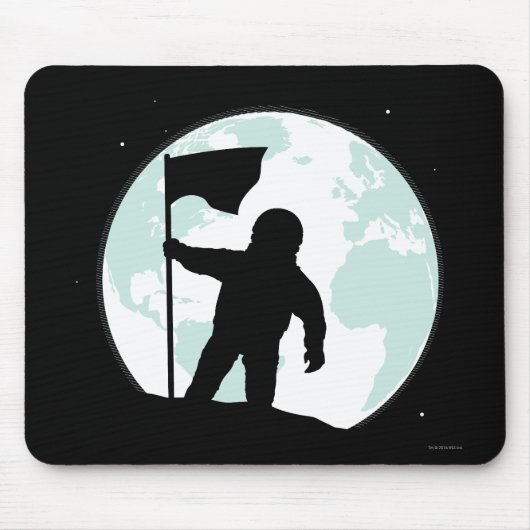 Astronaut Silhouette Muismat (Voorkant)