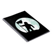 Astronaut Silhouette Notitieboek (Rechterzijde)