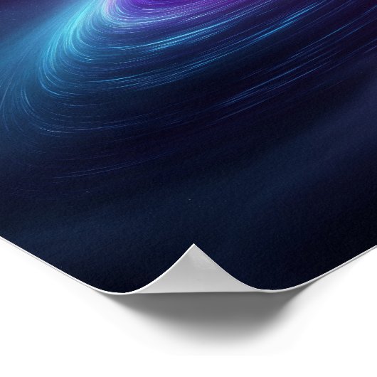 Astronaut Silhouette on Black Hole Accretion Disk Poster (Hoek)